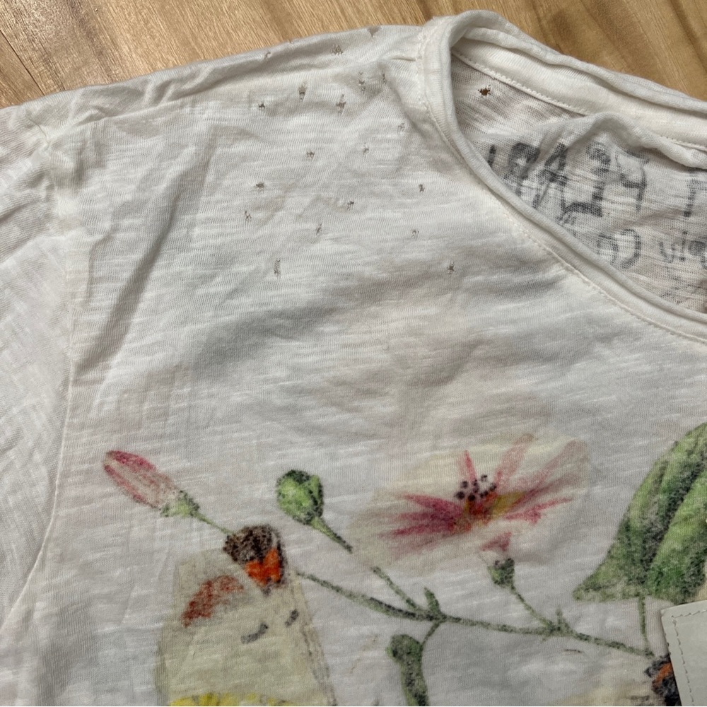 NWT MAGNOLIA PEARL Profound Responsibility Butterfly T Tee Shirt NEVER Worn OS - Picture 4 of 13